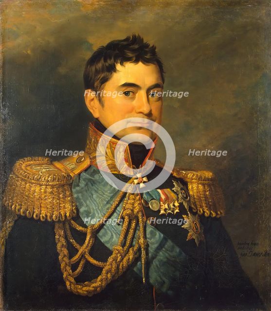 Portrait of Pyotr M. Volkonsky (1776-1852), 1823. Creator: George Dawe.