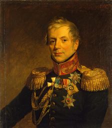 Portrait of Pyotr P. Konovnitsyn (1764-1822) (replica of the 1821 portrait), 1825. Creator: George Dawe