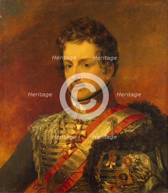 Portrait of Pyotr P. Pahlen (1777/78-1864) (1st), 1822. Creator: George Dawe.