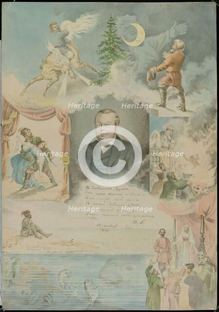 Portrait of Pyotr Pavlovich Yershov (1815-1869), 1862. Creator: Znamensky, Mikhail Stepanovich (1833-1892).