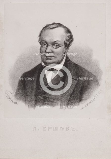 Portrait of Pyotr Pavlovich Yershov (1815-1869), 1872.