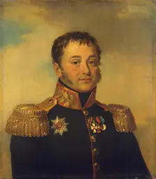 Portrait of Pyotr V. Denisyev (1766-1849), 1823. Creators: George Dawe, Workshop of George Dawe