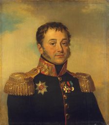 Portrait of Pyotr V. Denisyev (1766-1849), 1823. Creators: George Dawe, Workshop of George Dawe