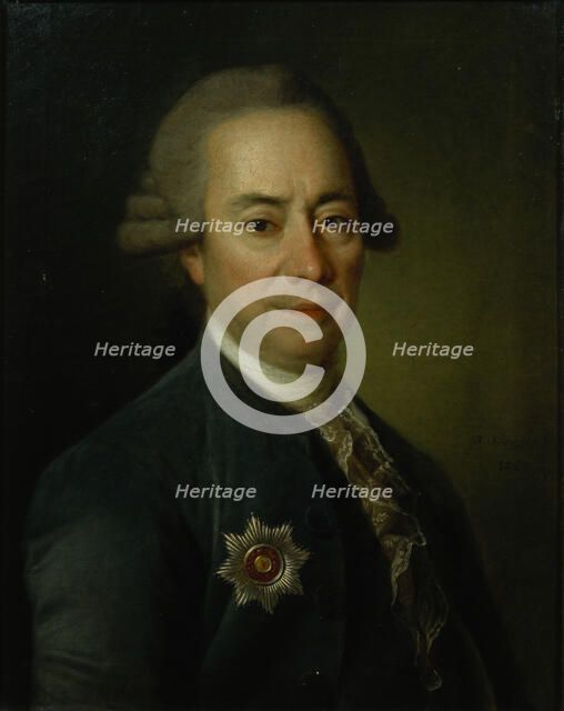 Portrait of Pyotr Vasilyevich Bakunin (1725–1786), 1782. Artist: Levitsky, Dmitri Grigorievich (1735-1822)