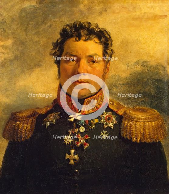 Portrait of Pyotr Ya. Kornilov (1770-1828), 1822. Creators: George Dawe, Workshop of George Dawe.