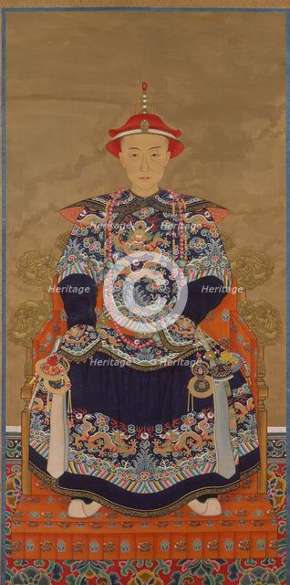 Portrait of Qianlong Emperor As a Young Man, 19th century. Creator: Unknown.