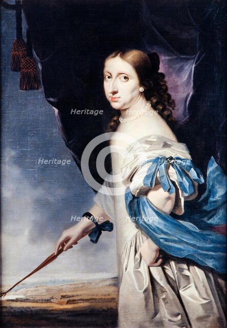 Portrait of Queen Christina of Sweden (1626-1689), 1661. Artist: Wuchters, Abraham (1610-1682)
