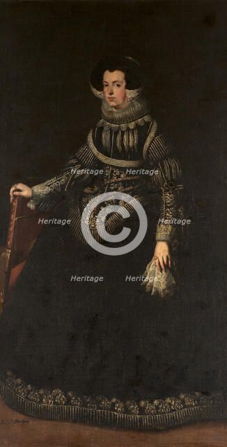 Portrait of Queen Elisabeth of France (1602-1644), Queen consort of Spain. Artist: Anonymous  