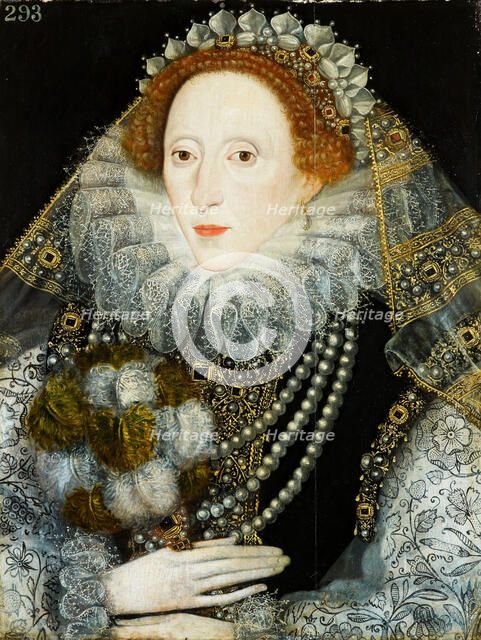 Portrait of Queen Elizabeth I of England (1533-1603), c1580-1585. Creator: English master.