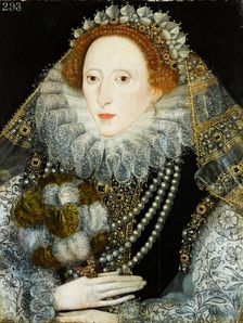Portrait of Queen Elizabeth I of England (1533-1603), c1580-1585. Creator: English master