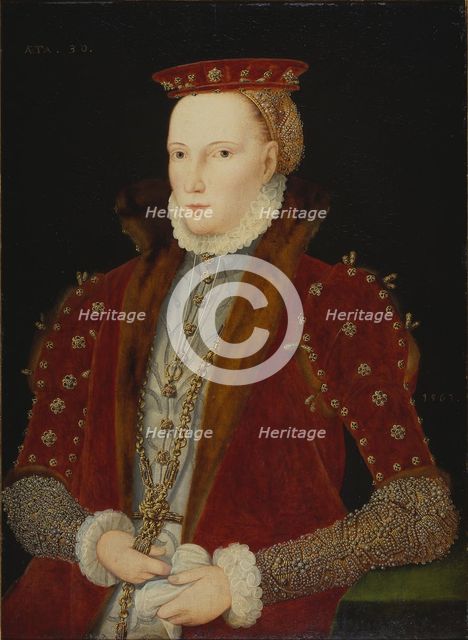 Portrait of Queen Elizabeth I of England (1533-1603) (The Gripsholm Portrait), 1563.