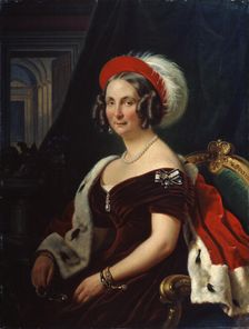 Portrait of Queen Frederica of Hanover (1778-1841), 19th century. Artist: Franz Kruger