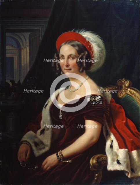 'Portrait of Queen Frederica of Hanover', (1778-1841), 19th century.  Artist: Franz Kruger