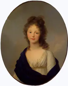 Portrait of Queen Louise of Prussia (1776-1810), 1798. Creator: Tischbein, Johann Friedrich August (1750-1812)