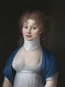 Portrait of Queen Louise of Prussia (1776-1810), 1799. Creator: Lauer, Nikolaus (1753-1824)