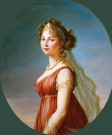Portrait of Queen Louise of Prussia (1776-1810), 1802. Creator: Vigée Le Brun, Louise Élisabeth (1755-1842)