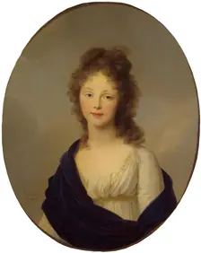 Portrait of Queen Louise of Prussia, 1798. Creator: Friedrich Tischbein