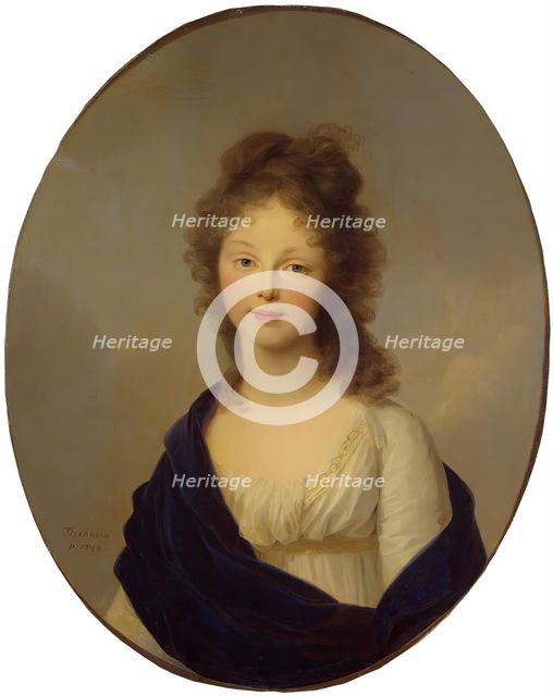 Portrait of Queen Louise of Prussia, 1798. Creator: Friedrich Tischbein.