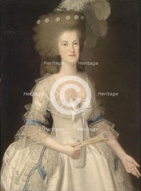 Portrait of Queen Maria Carolina of Naples (1752-1814) , Last quarter of 18th cen. Creator: Esteve y Marqués, Agustín (1753-1830).