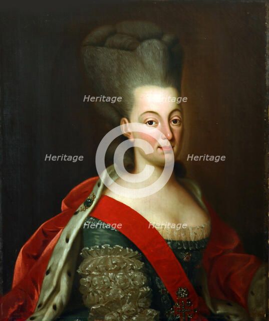 Portrait of Queen Maria I of Portugal (1734-1816), after 1777. Creator: Anonymous.
