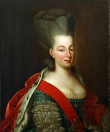 Portrait of Queen Maria I of Portugal (1734-1816), after 1777. Creator: Anonymous