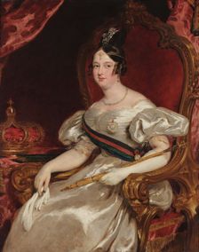 Portrait of Queen Maria II of Portugal (1819-1853). Creator: Simpson, John (1811-after 1871)
