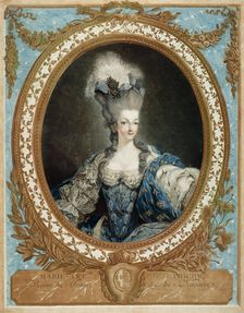 Portrait of Queen Marie Antoinette of France (1755-1793), 1777. Creator: Jean Francois Janinet
