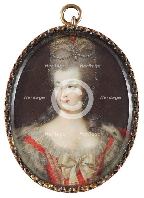 Portrait of Queen Marie Antoinette of France (1755-1793), Mid of the 18th cen.. Artist: Anonymous  