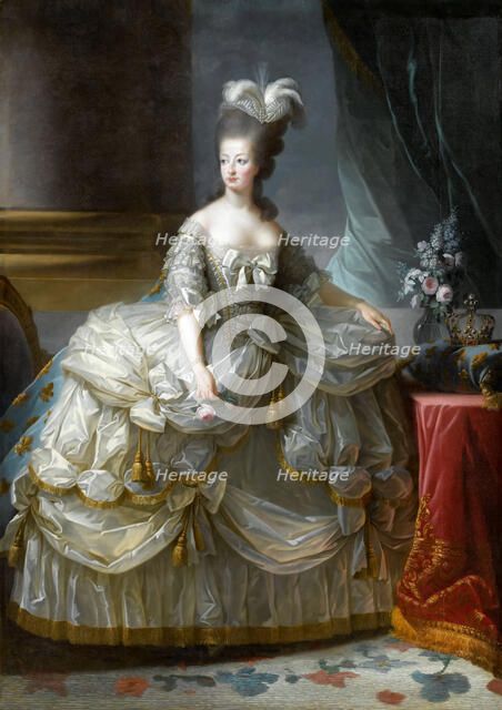 Portrait of Queen Marie Antoinette of France (1755-1793). Artist: Vigée-Lebrun, Marie Louise Elisabeth (1755-1842)