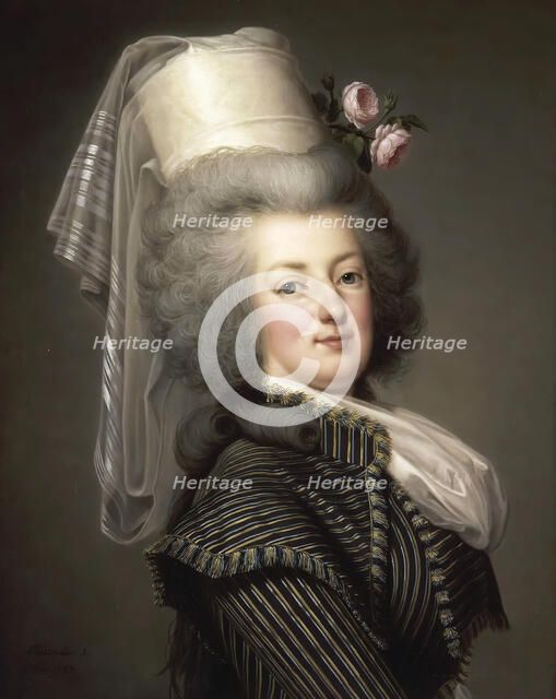 Portrait of Queen Marie Antoinette of France (1755-1793). Artist: Wertmüller, Adolf Ulrik (1751-1811)
