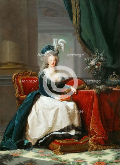 Portrait of Queen Marie Antoinette of France (1755-1793), ca 1788.