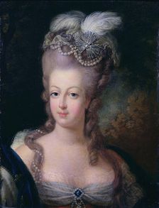 Portrait of Queen Marie Antoinette of France 1775. Artist: Jean-Baptiste André Gautier d'Agoty