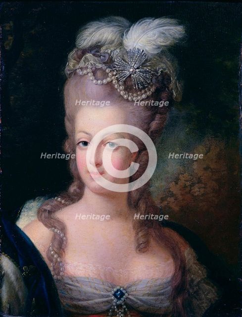 'Portrait of Queen Marie Antoinette of France', 1775. Artist: Jean-Baptiste André Gautier d'Agoty  
