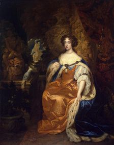 Portrait of Queen Mary II of England (1662-1694), 1683. Creator: Netscher, Caspar (1639-1684)
