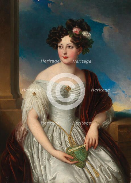 Portrait of Queen Pauline Therese of Württemberg (1800-1873), 1831. Creator: Ender, Johann Nepomuk (1793-1854).