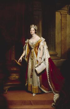 Portrait of Queen Victoria, 1842-43. Creator: Sir Martin Archer Shee