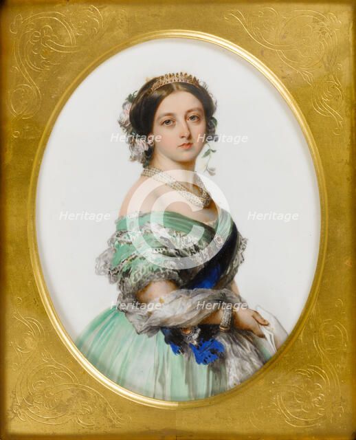 Portrait of Queen Victoria, 1856. Creator: Simpson, John (1811-after 1871).