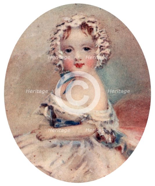Portrait of Queen Victoria as a child, 19th century, (1913). Artist: Unknown
