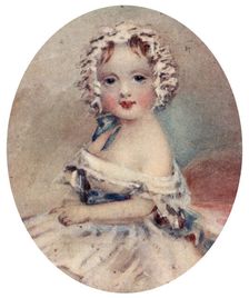 Portrait of Queen Victoria as a child, 19th century, (1913)