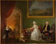 Portrait of Robert Mynors and His Family, 1797. Creator: James Millar