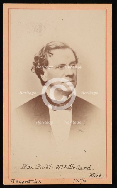 Portrait of Robert McClelland (1807-1880), 1876. Creator: Gottschalk Grelling.