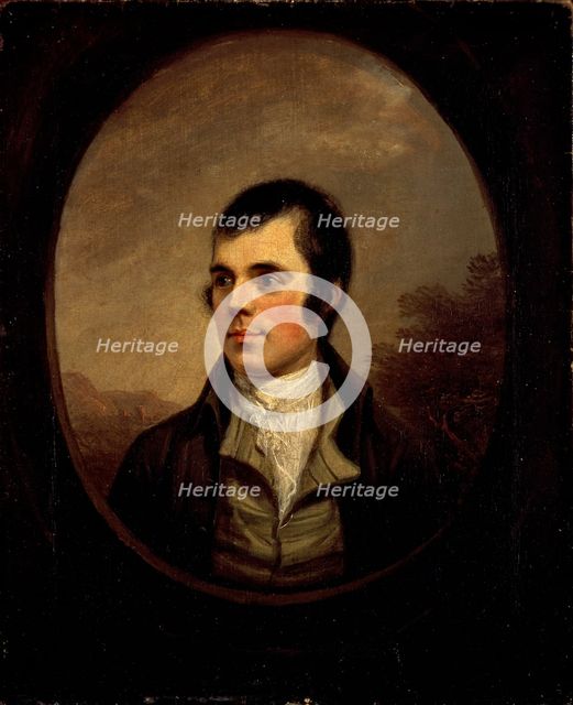 Portrait of Robert Burns (1759-1796), 1787. Creator: Nasmyth, Alexander (1758-1840).
