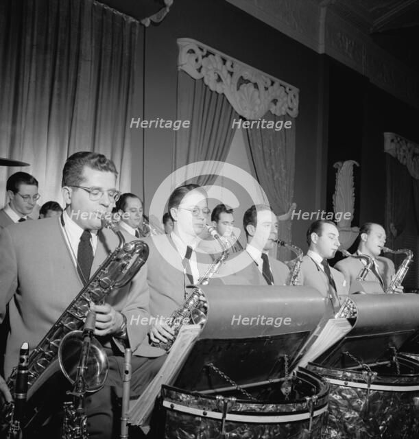 Portrait of (Robert) Dean Kincaide, Bill Ainsworth, Ray Beller, Peanuts Hucko...N.Y., ca. Jan. 1947. Creator: William Paul Gottlieb.