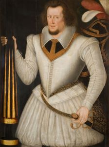 Portrait of Robert Devereux, 2nd Earl of Essex, 1600-1700. Creator: School of Marcus Gheeraerts, the Younger