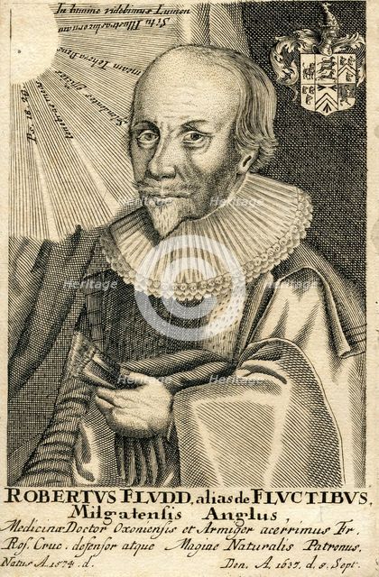 Portrait of Robert Fludd (1574-1637), 17th century. Artist: Anonymous  