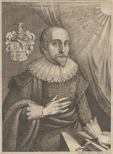 Portrait of Robert Fludd (1574-1637), 1626. Creator: Merian, Matthäus, the Elder (1593-1650)