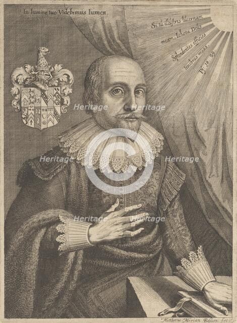 Portrait of Robert Fludd (1574-1637), 1626. Creator: Merian, Matthäus, the Elder (1593-1650).