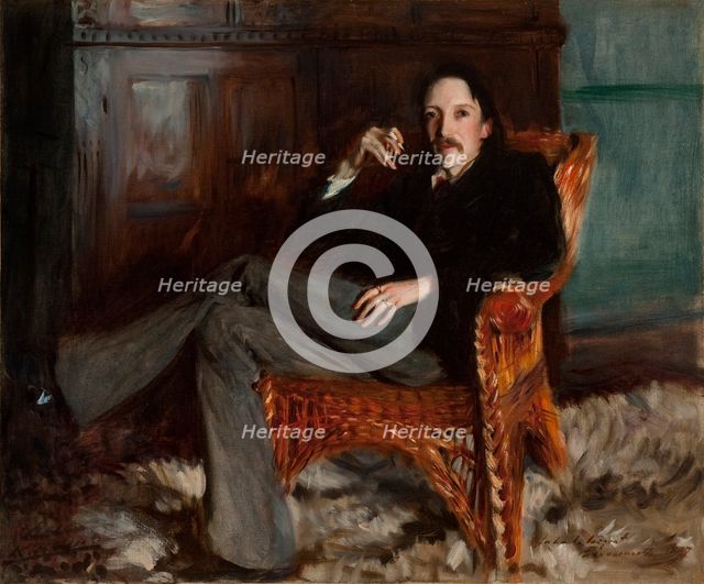Portrait of Robert Louis Stevenson (1850-1894), 1887.