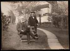 Portrait of Robert Ridgway (1850-1929) and William Brewster (1851-1919), 1890s. Creator: Unknown