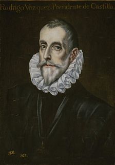 Portrait of Rodrigo Vázquez de Arce, c1590. Creator: El Greco